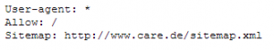 robots.txt von care.de