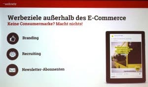 Vortrag: 10-Facebook Mythen - Werbeziele außerhalb des E-Commerce