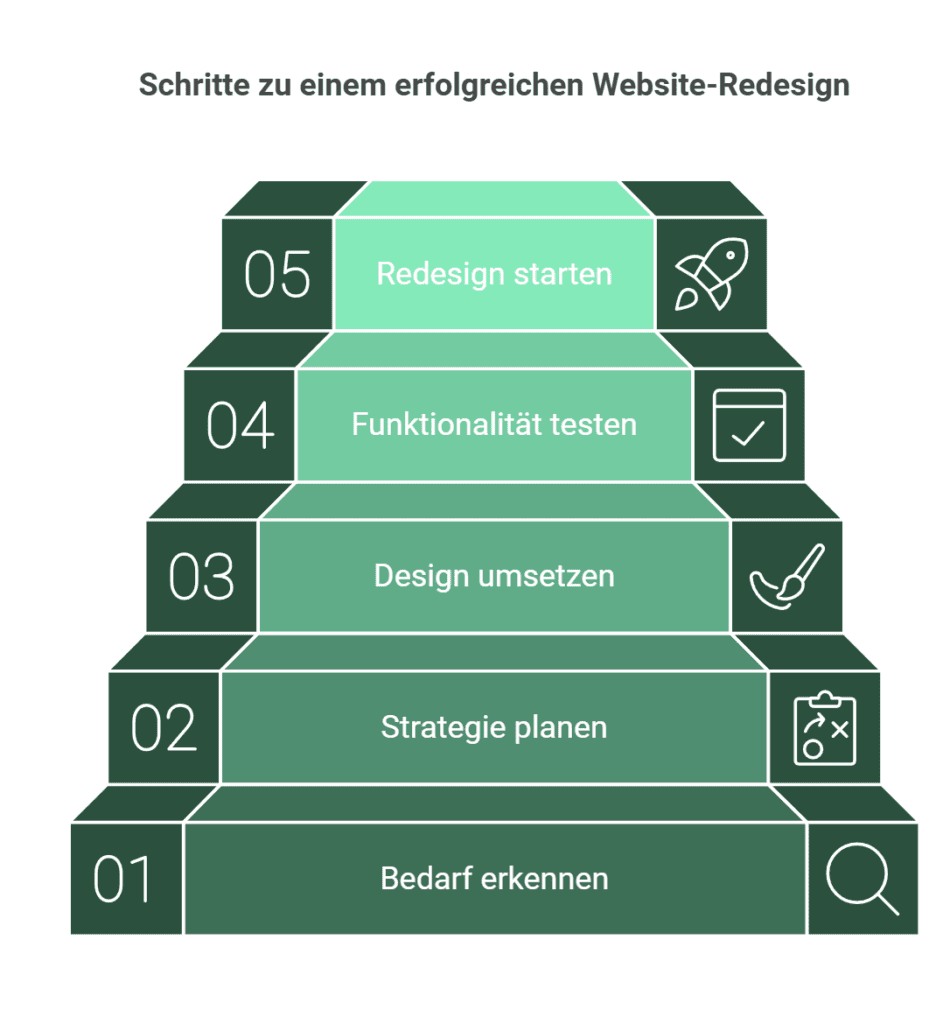 Schritte zu einem erfolgreichen Website-Redesign